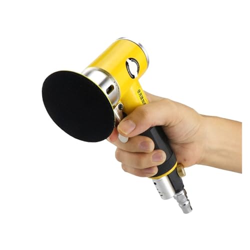 2inch/3inch Mini Orbital Air Sander Pneumatic Polishing Grinding Machine Air Tools Buffer Dual Action Orbital Polisher for Granite Marble Concrete(Machine)