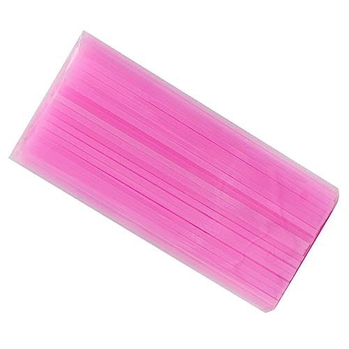 Image of Healeved 200 Pcs Plastic Disposable Straws 10.23 Inch Flat Mouth Straight Drinking Straws for Smoothies Cold Drinks Birthday Party Wedding Barbecue Use