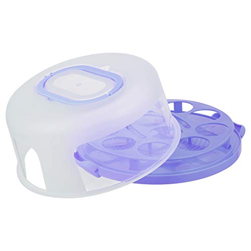 Cabilock 1Pc Portable Cake Box with Handle Reusable Cupcake Container Design for Easy Viewing for Baking Storage and Transport for Parties