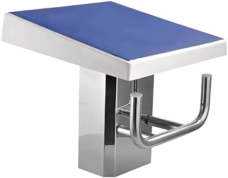 Professional Diving Board - Heavy Duty Stainless Steel Starting Block - 15° Inclined Pool Jumping Platform with Handle - Ideal for Competitive Swimming and Training