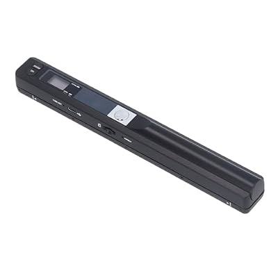 JTLB Portable Scanner Handheld Scanner Mobile Document 900DPI A4 8.27 Inch PDF JPG USB 2.0 32GB Storage Card Support Color Scanning Home Travel Office (Black)