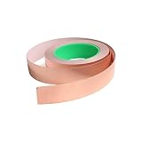 Longitud total: 20 m, ancho: 3 mm, 5 mm, 6 mm, 8 mm, 10 mm, 12 mm, 15 mm. 20 mm. Tamaño perfecto para circuitos de papel, blindaje EMI, reparaciones eléctricas e incluso proyectos de manualidades.