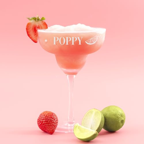 So Bespoke Personalised Cocktail Glass Engraved Margarita Glass Gift Custom Glassware Personalized Drinkware Birthday Gift for Him or Her (Style 8)