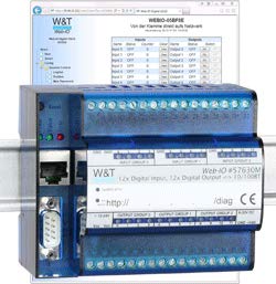 W&T 57730 Web-IO 4.0 Digital, 12x Input, 12x Output
