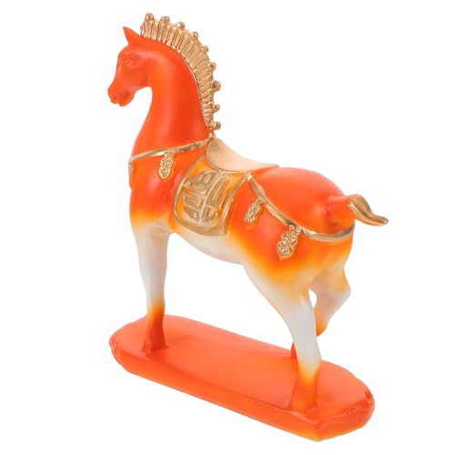 ULTECHNOVO Estatua de Caballito Degradado Estatua del Año del Caballo Decorativa de Escritorio Figura de Caballo para Mesa de Colección de Feng Shui