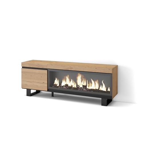 Skraut Home | Meuble TV | Banc Télé | Grand Espace de Rangement | 160 | pour Les TV jusqu'à 65