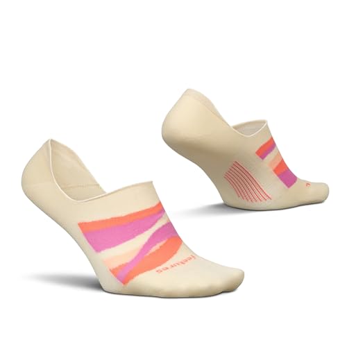 Image of Feetures Everyday Light Cushion Invisible Sock for Men - Anti-Slip Sock Liner with Targeted Compression - (1 Pair)