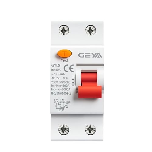 Disjoncteur différentiel type AC 2 pôles 40A 300mA interrupteur de protection électrique