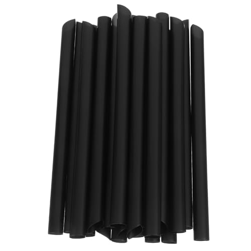 Unomor 1000pcs Pitillos Desechables Plástico Negro 16cm miniatura 1