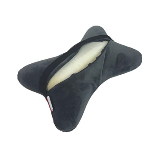 Almohada espuma viscoelástica tamaño mediano gris miniatura 3