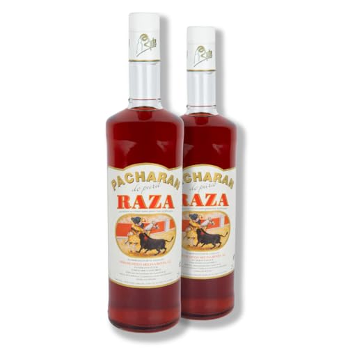 Pacharán de Elaboración Artesanal 25º, (Pack de 2 Botellas de 1L)