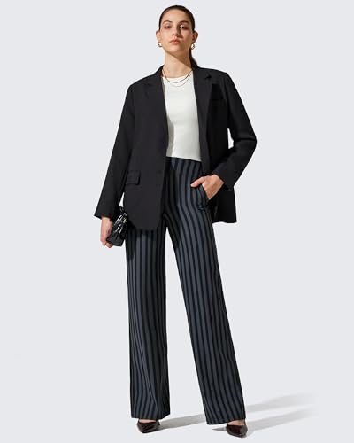 Image of G4Free EverGoing Yoga Pants Women Wide Leg Pants with Pockets High Waist Stretch Dress Casual Sweatpants Petite /Regular /Tall