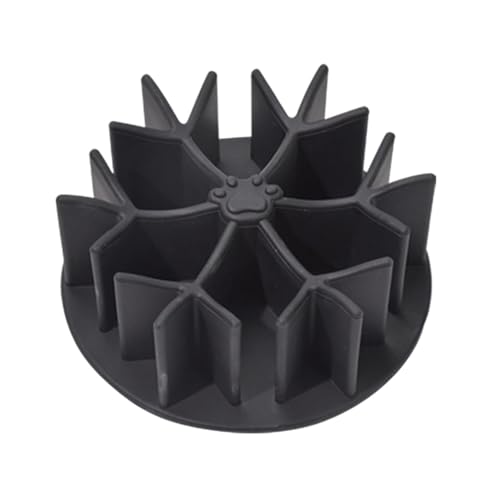 Langsamer Futternapfeinsatz, langsame Futterschale für Hunde- aus lebensmittelechtem Silikon, maschinenwaschbar, erstickt nicht, Design P-8