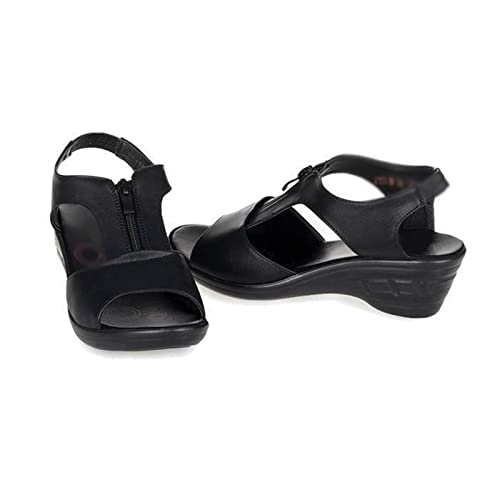 Sandales pour femmes coins chaussures femme peep toe plage