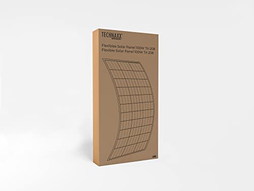 Panel solar flexible 100W Technaxx TX-208 monocristalino para caravanas 7