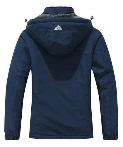 Image of MOERDENG Women's Waterproof Ski Jacket Warm Winter Coat Outdoor Windbreaker Hiking Snowboarding Jacket