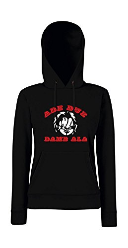 Textilhandel Hering - Sudadera con capucha para mujer - Chucky - La muñeca morrder Negro L