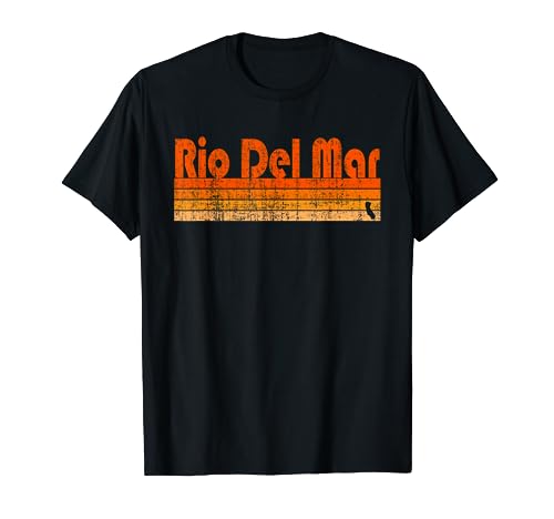 Rio Del Mar, California Retro 80s Style T-Shirt