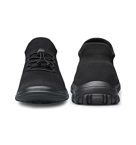 SILLENORTH Mens Womens Water Shoes Quick-Dry Sock Aqua Water Sneakers Slip-on Casual Walking Shoes for Diving Swimming Surfing Yoga Beach Sea Sports Black 16Women/13Men3