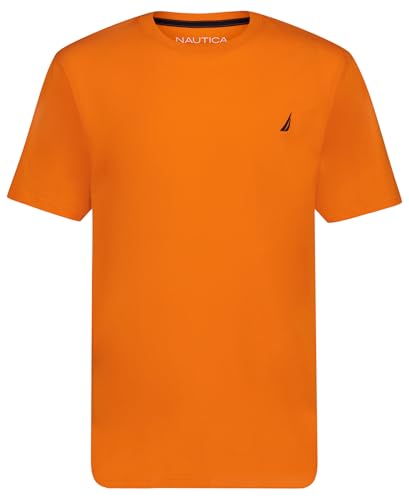 Opiniones y reviews de Playera Naranja , tabla con los diez mejores. 40 Nautica - Playera de Manga Corta para niño, Cuello Redondo, Suave, cómoda, Ajuste Relajado, Naranja (Persimmon), 10-12