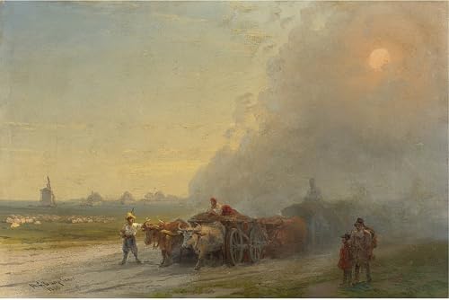 Tableau paysage steppe ukrainienne Aivazovsky pour une décoration de salon élégante en 60x90