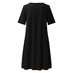 Cotton-and-Linen-Women-Plus-Size-Print-Daily-Casual-Short-Sleeve-Vintage-Bohemian-V-Neck-Maxi-Dress