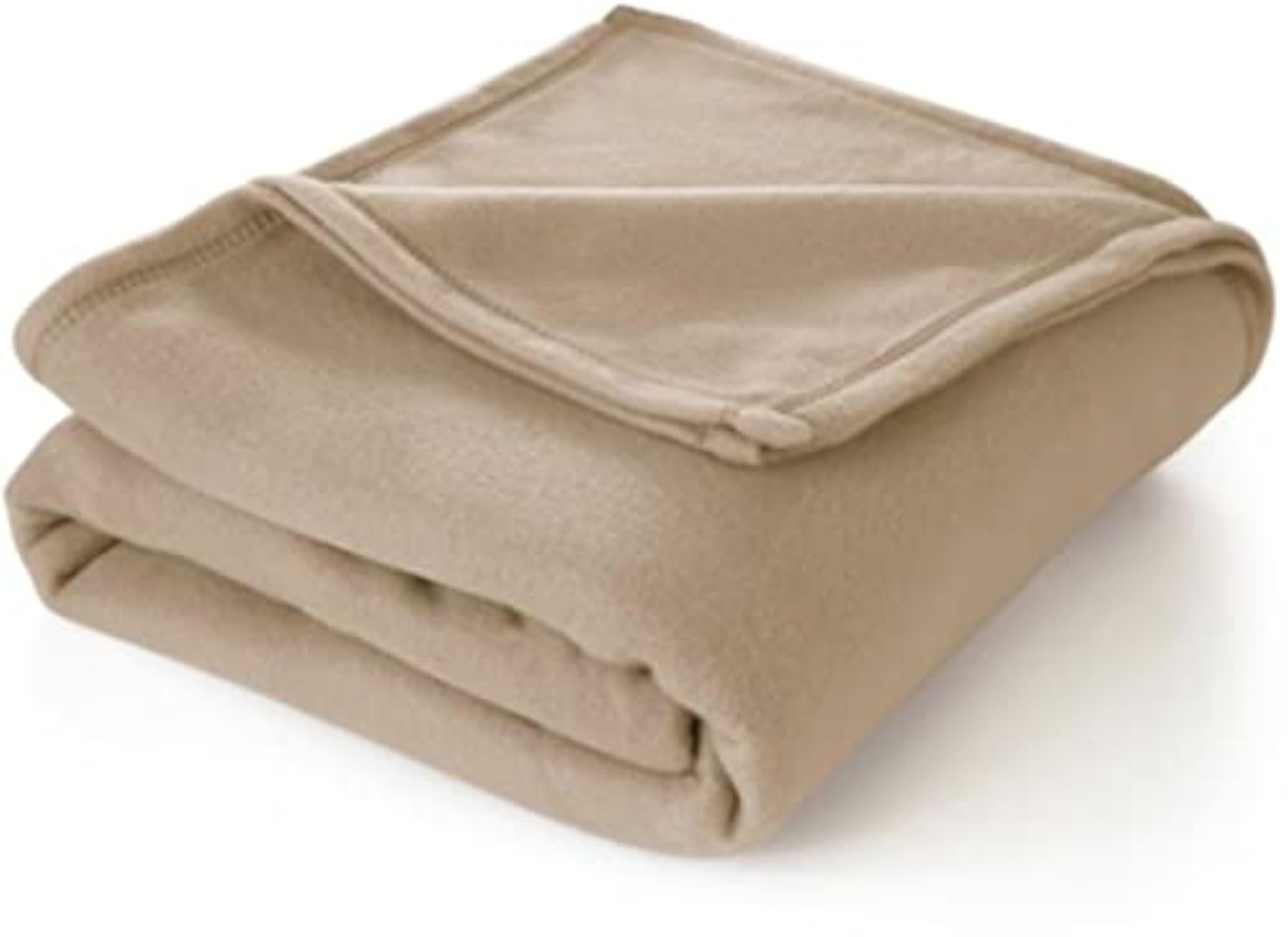 Multipurpose Plain Fleece Polar Single Bed Blanket, Cream