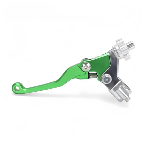 �I�[�g�o�C�̃u���[�L�E�N���b�`���o�[ KX450F KX250F KX250 KX125 KX100 KX85 KX65 �n���h���o�[ �N���b�`���o�[ �n���h���p�[�`(Short Lever Green)