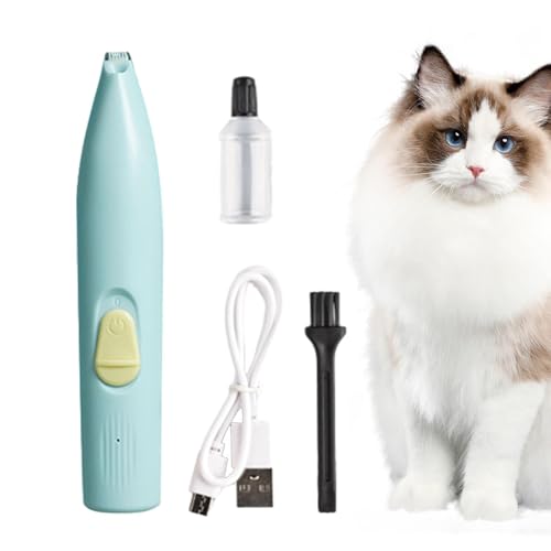 Perro con luz LED, recargable, silenciosa, recortadora de pelo de perro, afeitadora para gatos, cachorros, gatitos, hogar, interior, uso diario, viajes, apartamento, prevención de pérdida de cabello