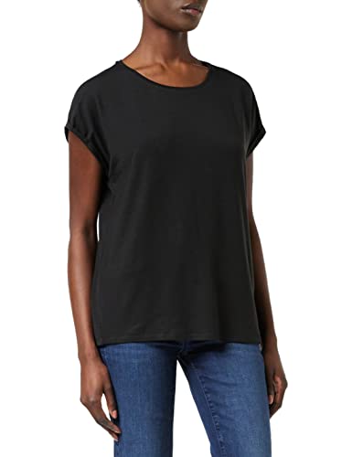 VERO MODA Damen VMAVA Plain SS TOP GA NOOS T-Shirt, per Pack Schwarz (Black...