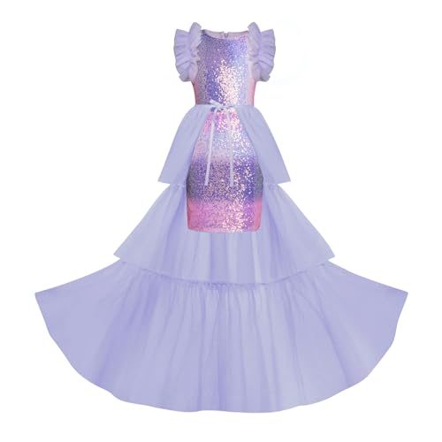 Image of GRACE KARIN Girls Dresses Sequin Party Formal Pageant Dress Tween Girl Birthday Tulle Prom Princess Maxi Dress Size 5-14