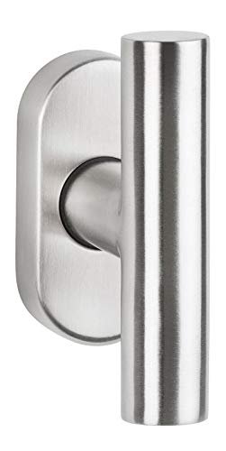 Preisvergleich Produktbild Fenstergriff Edelstahl T-Form Fensterolive mit Drehkipp 90 ° Rasterfunktion
