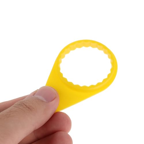 Cache-écrous de roue en plastique jaune pour boulon de camion et auto - 4