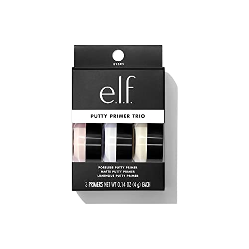 E.l.f. Putty Primer Trio | Includes Poreless Putty, Matte Putty & Luminous Putty | Travel Size | 0.14 Oz (4G) Each #TOP1