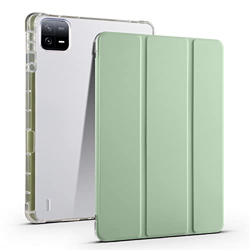 Fundas para tabletas Compatible con Xiaomi Pad 6/Pad 6 Pro de 11,0 pulgadas, versión 2023, funda protectora delgada y ligera, funda inteligente a prueba de golpes con carcasa trasera transparente con