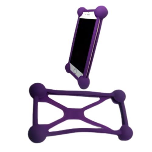 Capinha Celular Borracha Elástica Protetora BOLINHA Anti-Impacto Anti-queda Capa Celular Universal Bumper Bomper Silicone (roxo)