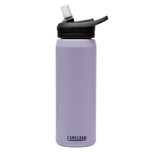 CamelBak Eddy+ Bite Valve Straw Stainless Steel Water Bottle Pastel Purple, 25oz