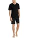 Produktbild Uncover by Schiesser Herren pyjama kort Schlafanzug kurz, Schwarz, 50 EU