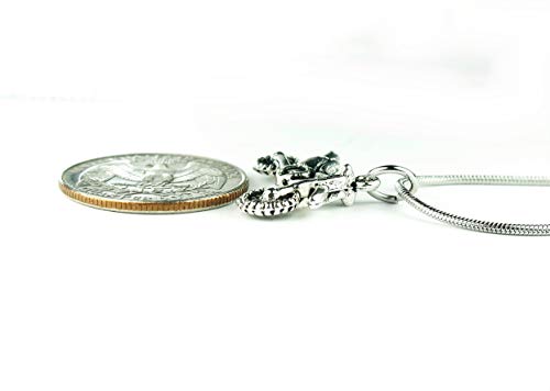 Dirt Bike Necklace, 20" Stainless Chain With 3D Dirtbike Charm, Antique Silver Zinc Alloy Pendant On 304 Stainless Steel Snake Chain #TOP4