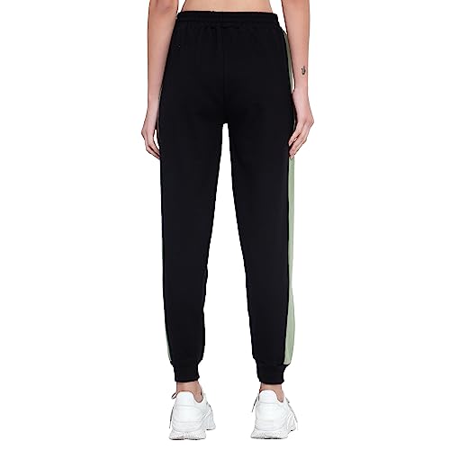 Image of BLUE STAR SHARK Women's Cotton Loopknit Track Pants | Comfortable Lounge Pants for Summer | Casual Pyjamas, Nightwear, Gym, Yoga, Sports, Running | Relaxed Fit Everyday Comfort