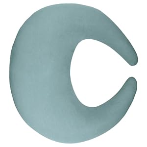 SWESEN Blue Nursing Pillow Cover, Soft Removable Cover for Breastfeeding Pillows, Pillow Slipcover for Baby Boys and Girls, Comfortable & Breathable, Washable (Only Cover)