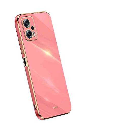 HAOYE Funda para Xiaomi Poco X4 GT, Carcasa Suave Silicona TPU de Galvanoplastia Cubierta Delgado, Protector TPU a Prueba de Golpes Case Cover. Rojo