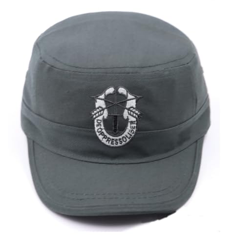 Image of JAZAA Army Cap Short Brim Breathable Military Cap Adjustable Classic Baseball Cap