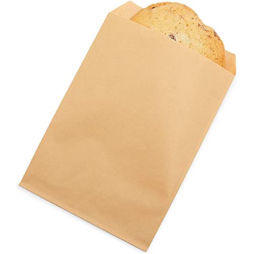 Greaseproof Paper Treat Bags For Cookies, Candy, Snacks (Kraft Brown, 200 Pack) #TOP4