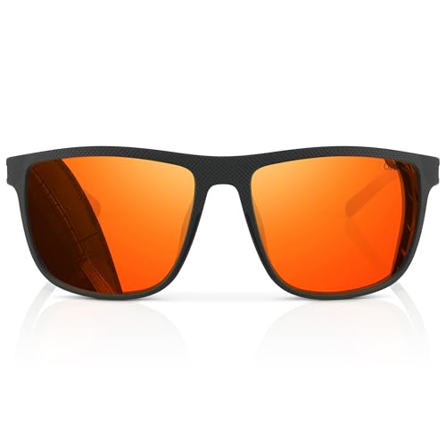 Olwen XL Rectangular Sunglasses For Large Heads (Polarized), Extra Large, Big and Tall, XL + Free Hard Case2