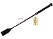 Deluxe Jump Bat 18 Inch Riding Crop Horse Equestrian English with Fiberglass Shaft and Thick Leather Slapper Color Choice Black, Blue, Green, Fuchsia, Pink, Purple, Red, or Yellow