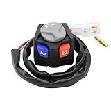 Interruptor de Parada de Emergencia for Motocicleta, con bocina y botón de Parada de Emergencia, Compatible con EXC-F, XCW, EXC, SX y SXF Universal.(Left Switch)