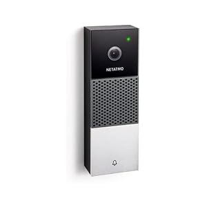 Netatmo Wi-Fi Smart Video Türklingel, Audio, Personenerkennung, keine Abonnementgebühr, 1080P HD-Kamera, Nachtsicht, wasserdicht für den Außenbereich, NDB-FR