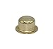 Creative Hobbies ELY6251 Brass Plated Steel Finials - 1/2 Inch Tall, Tapped 1/4-27 for Lamp Harp Tops - Perfect for Lamp Repair & DIY Projects | 6 Pack