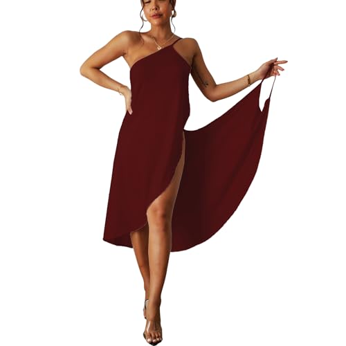 Hanaoops Strandkleid Damen Bikini Cover Up Träger Rückenfrei Wickeltuch Strandtuch Urlaub Lange Strandkleider Towel Pareos Sexy V Ausschnitt...